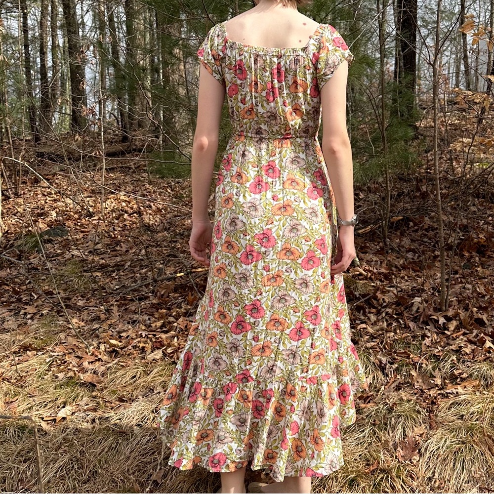 Anthropologie Abel the Label floral off shoulder midi maxi dress, S. - Picture 11 of 14